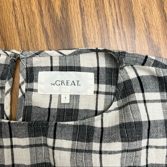 THE GREAT. Plaid Tunic Top - Picture 3 of 8